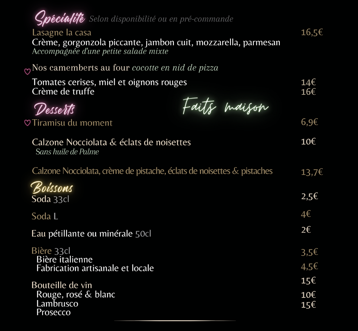 Menu Ciccio Pizzeria Fayence-4